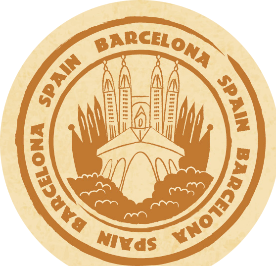 Barcelona stamp