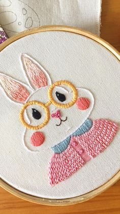 cute rabbit Embroidery