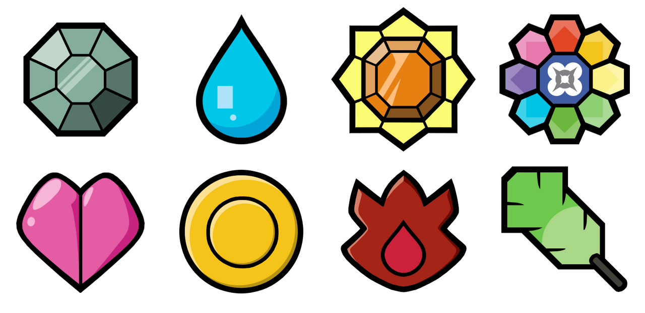 kanto gym badges