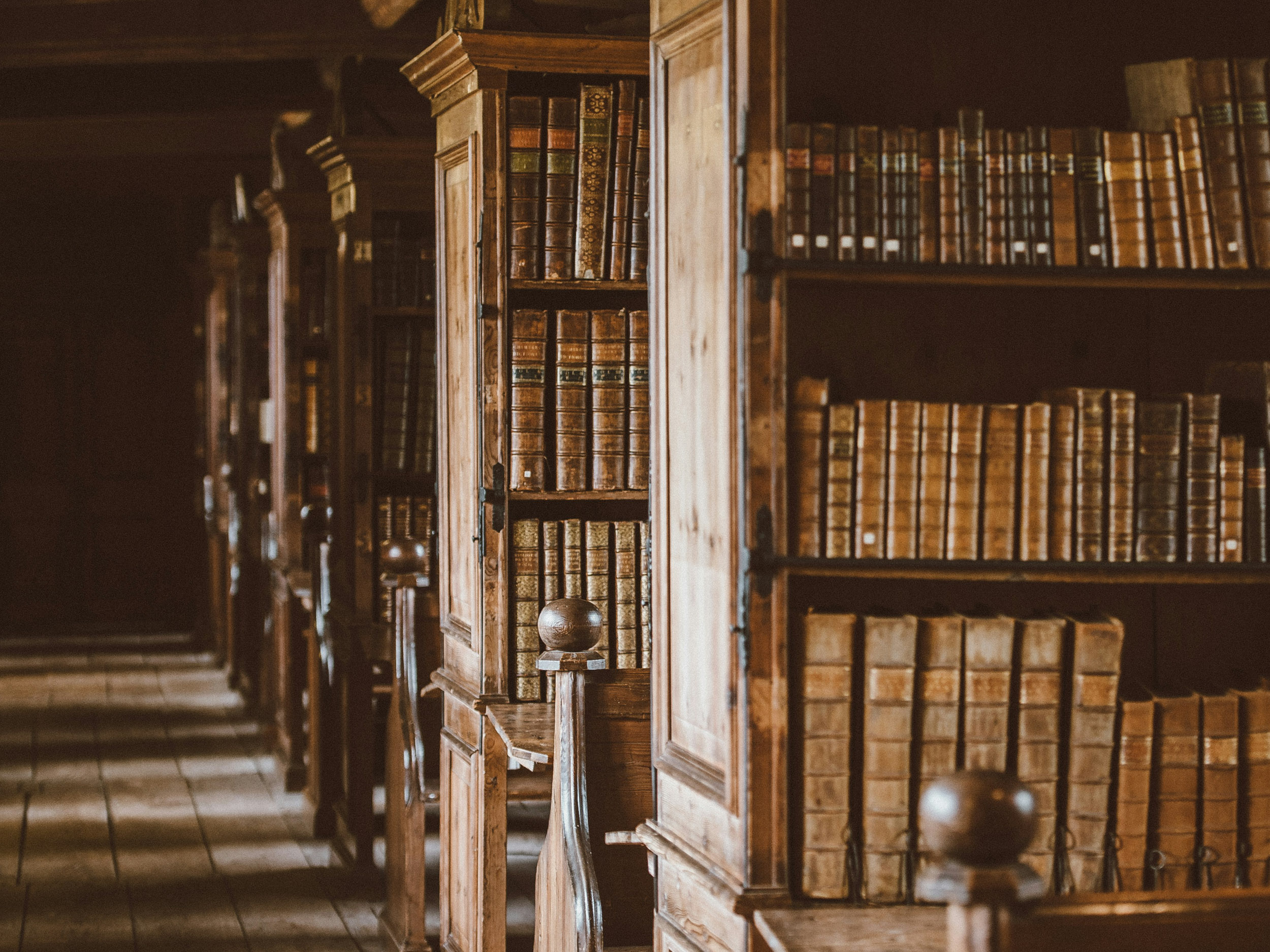 library with ancient books