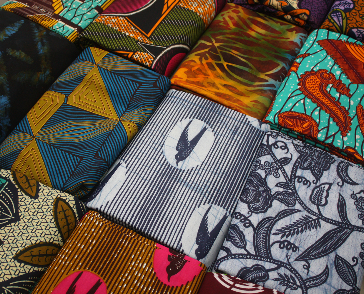 colourful printed fabric