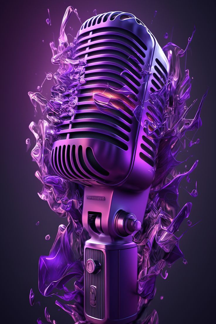 Purple Microphone