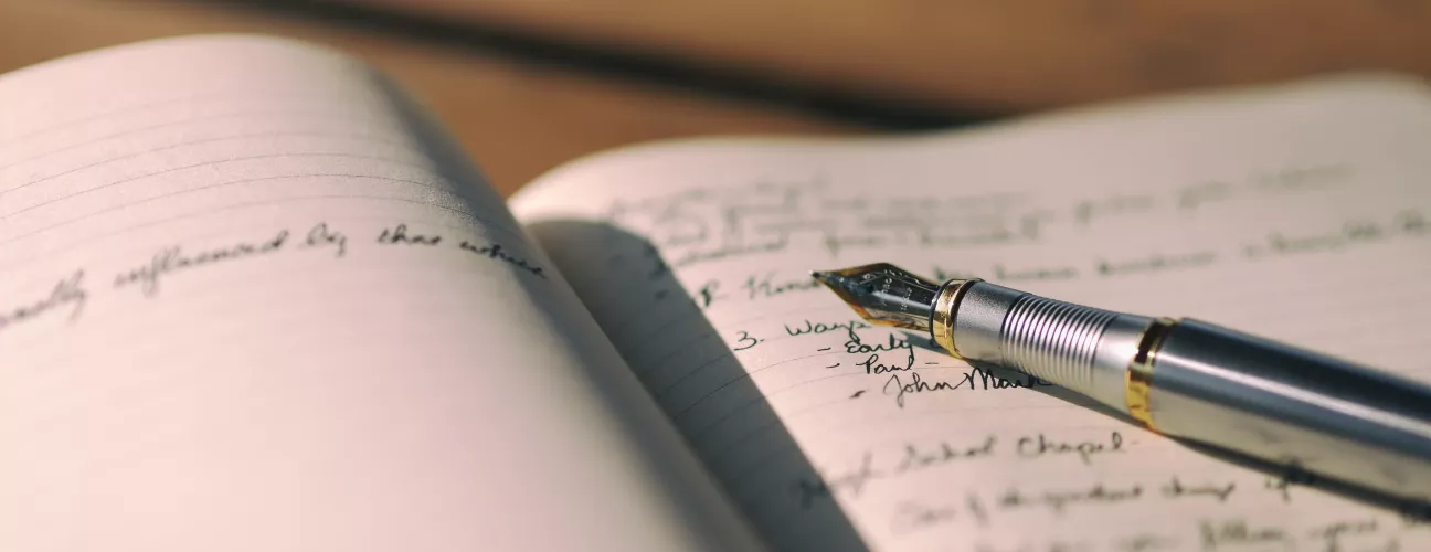 Image of pen and paper