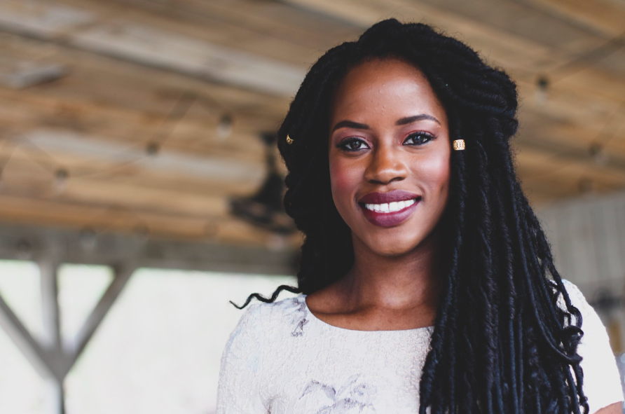 African American braidsmaid