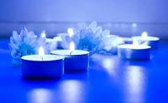 Blue Scented Candle