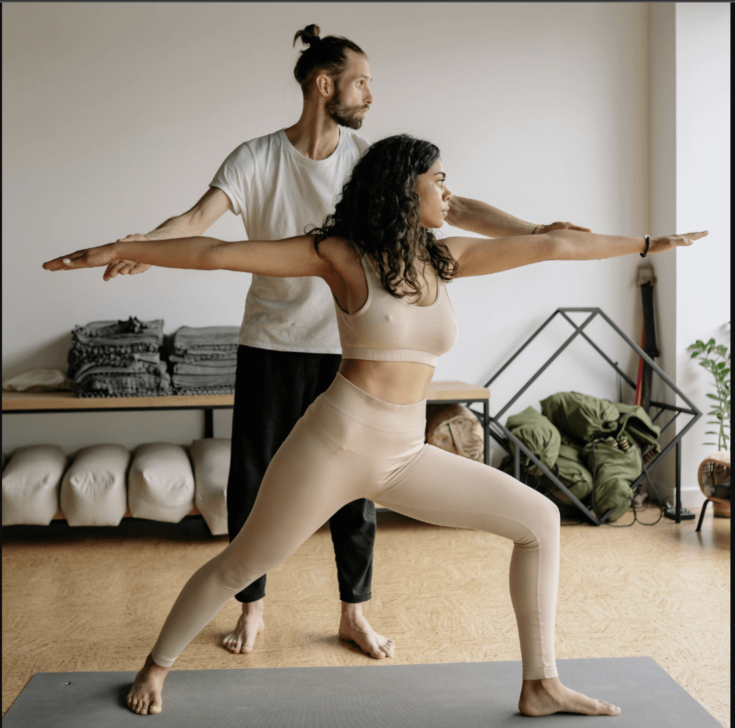 people engaging in yoga