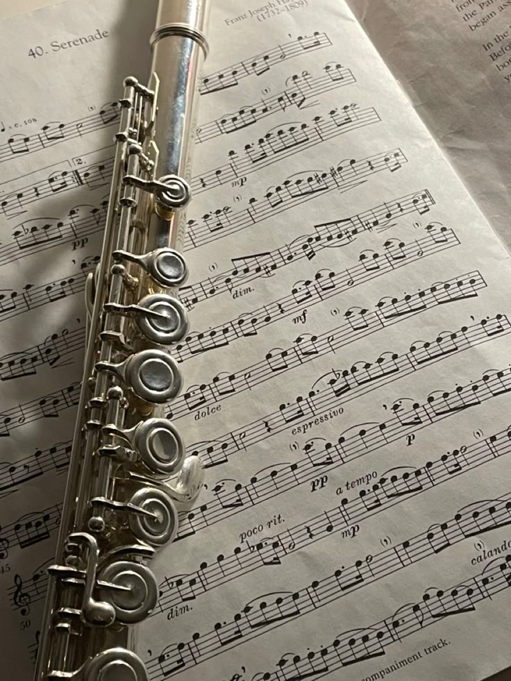 flute and sheet music