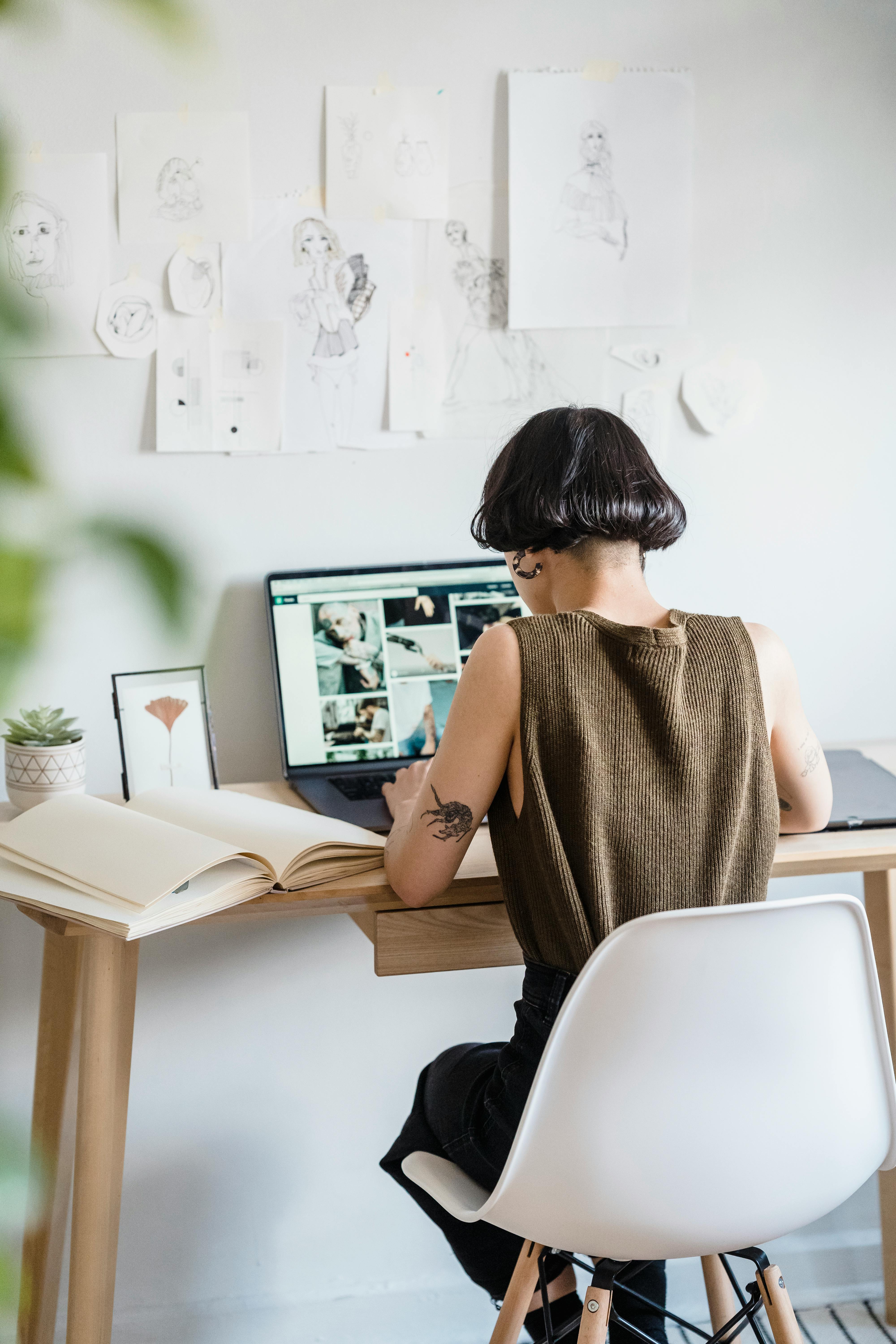 woman in her studio