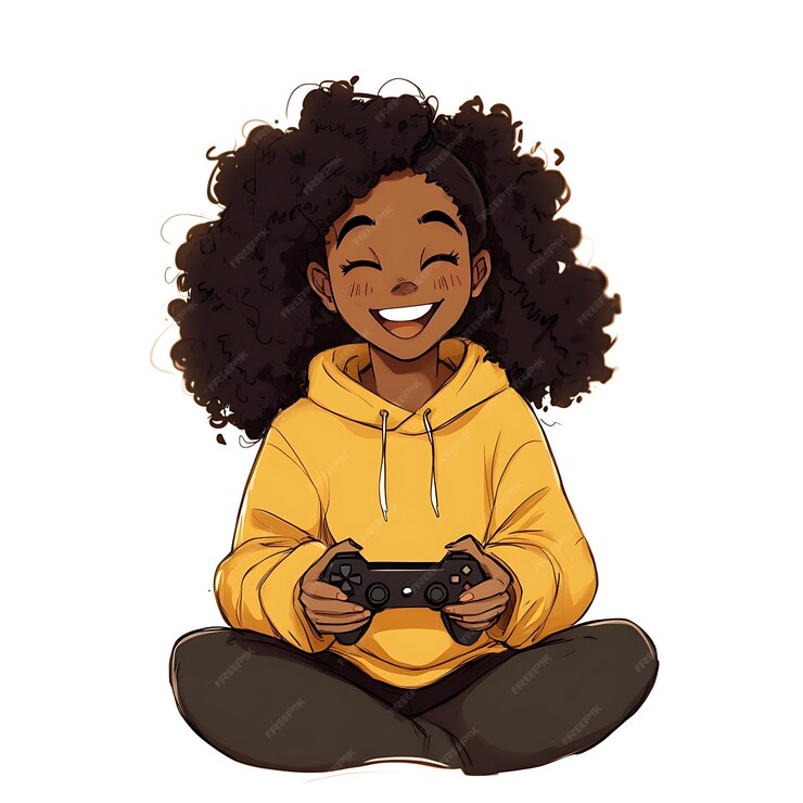 smiling gamer
