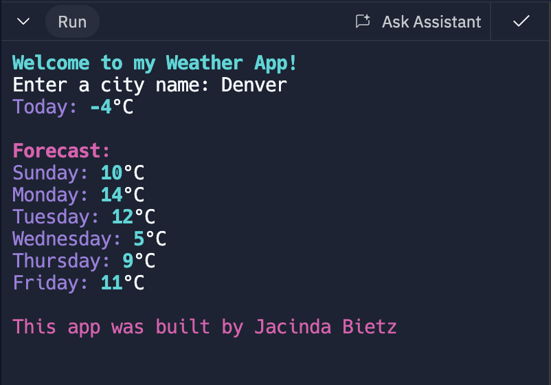 python weather app image