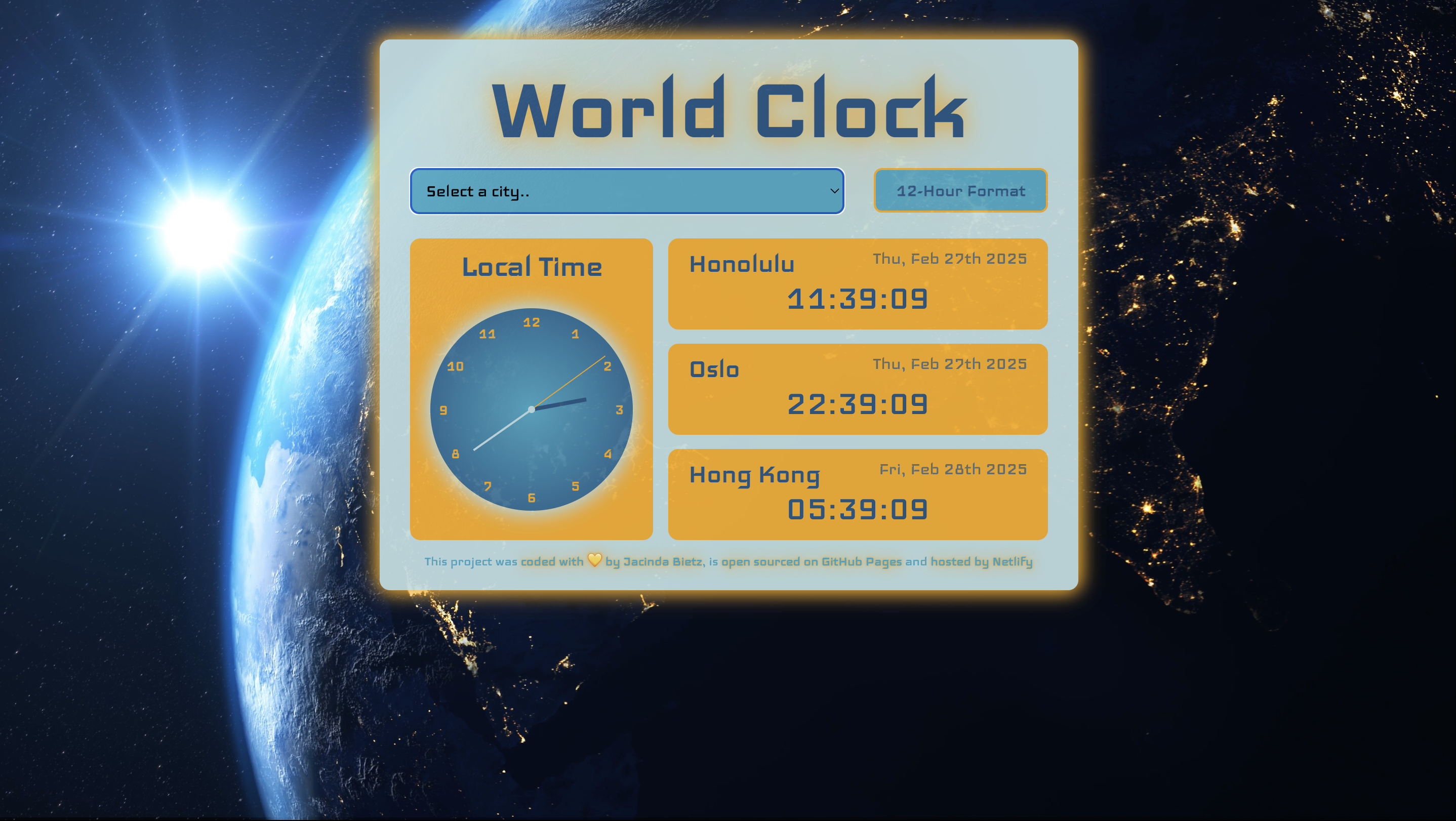 World Clock app image
