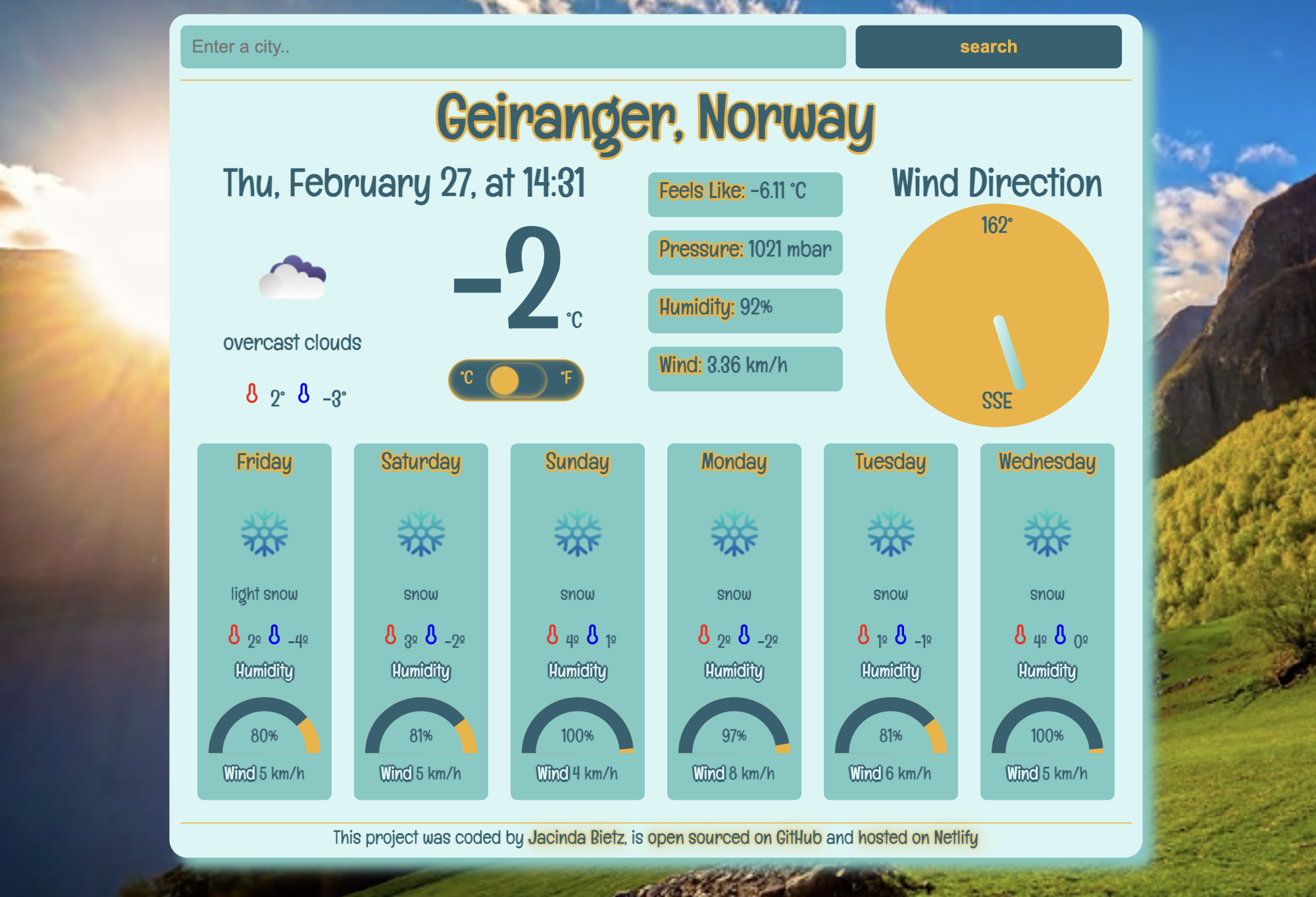 Weather Forecast app image