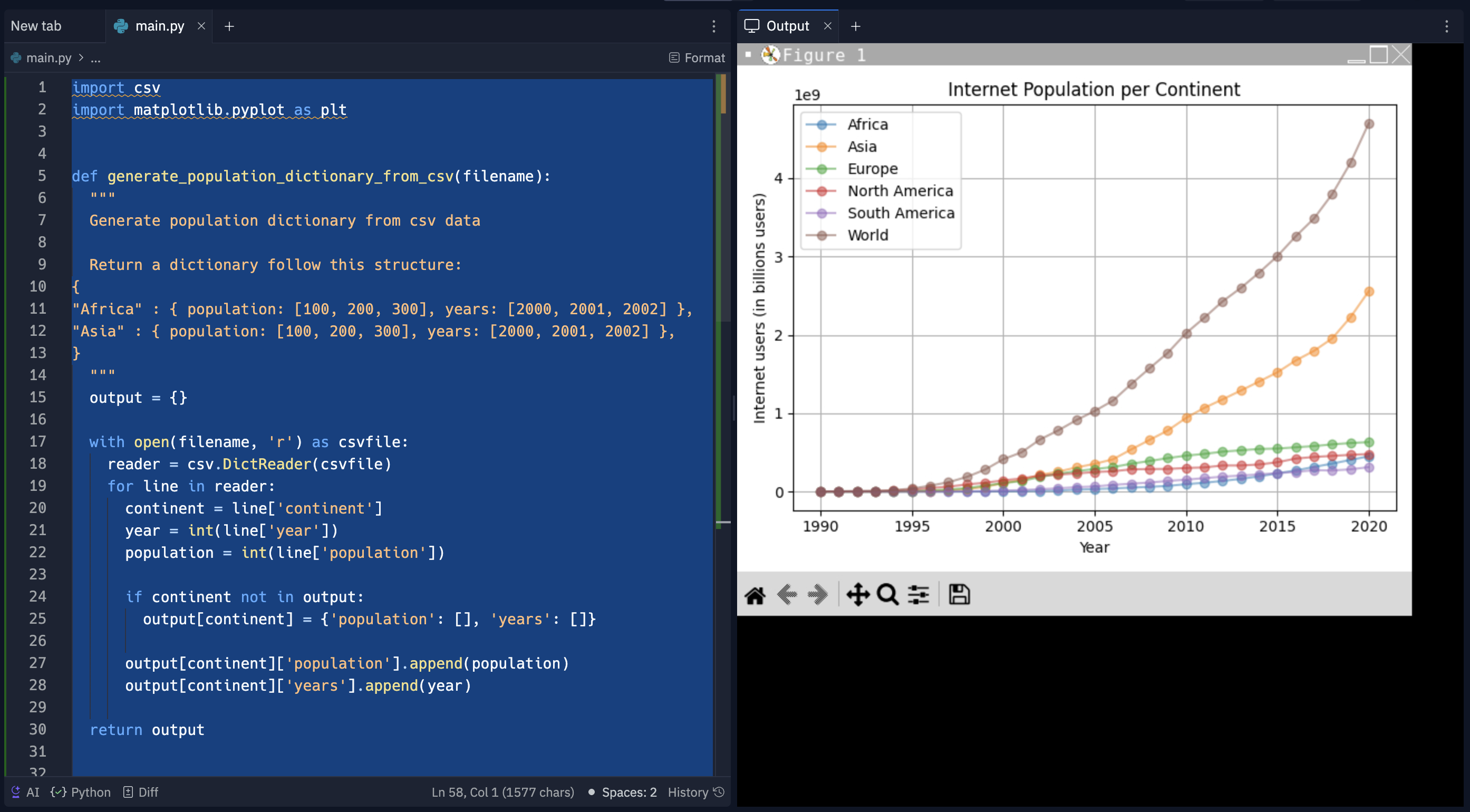 Python graph app image
