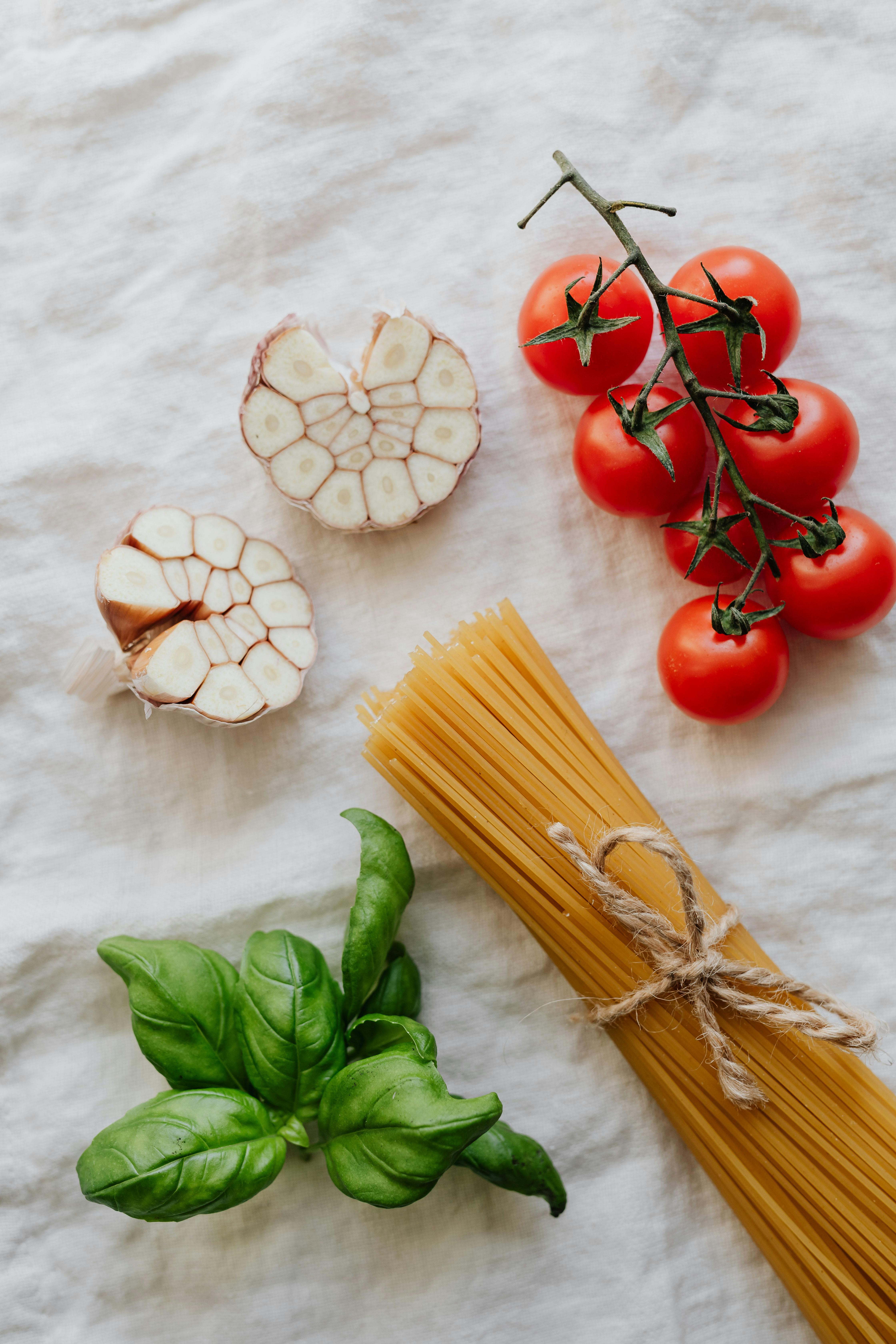pasta with ingredients