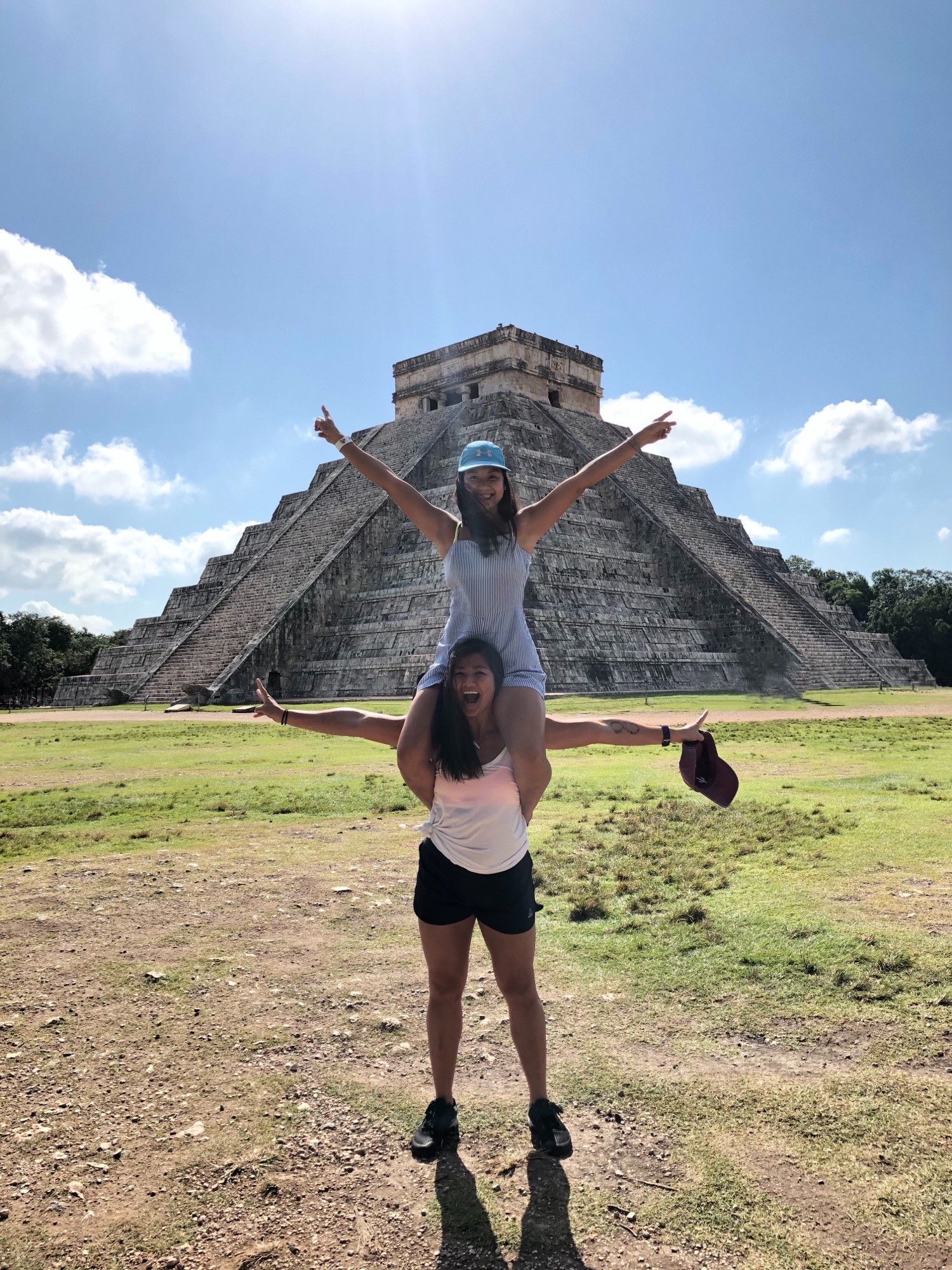 Sisters at Chichen Itza