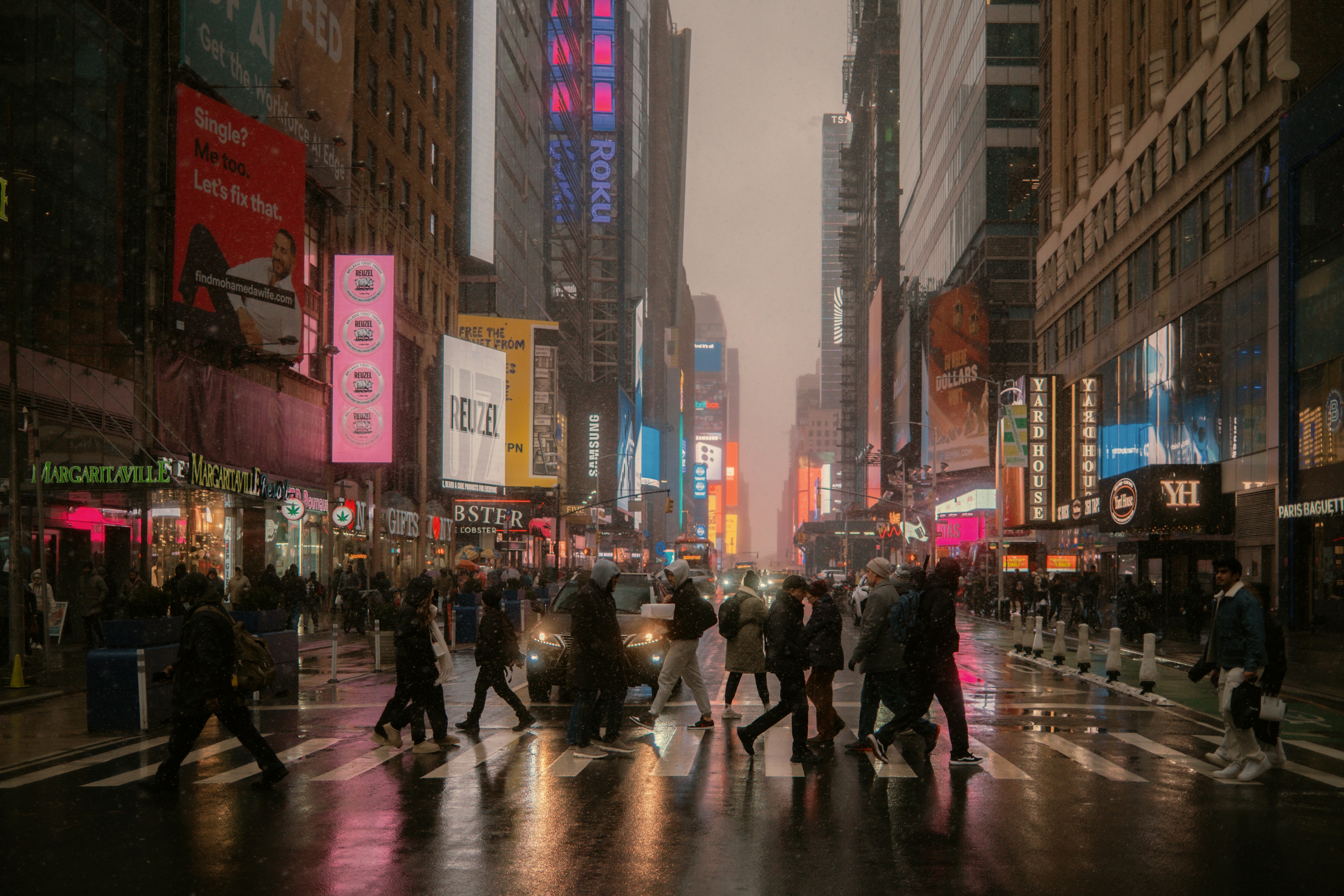 big city zebra crossing