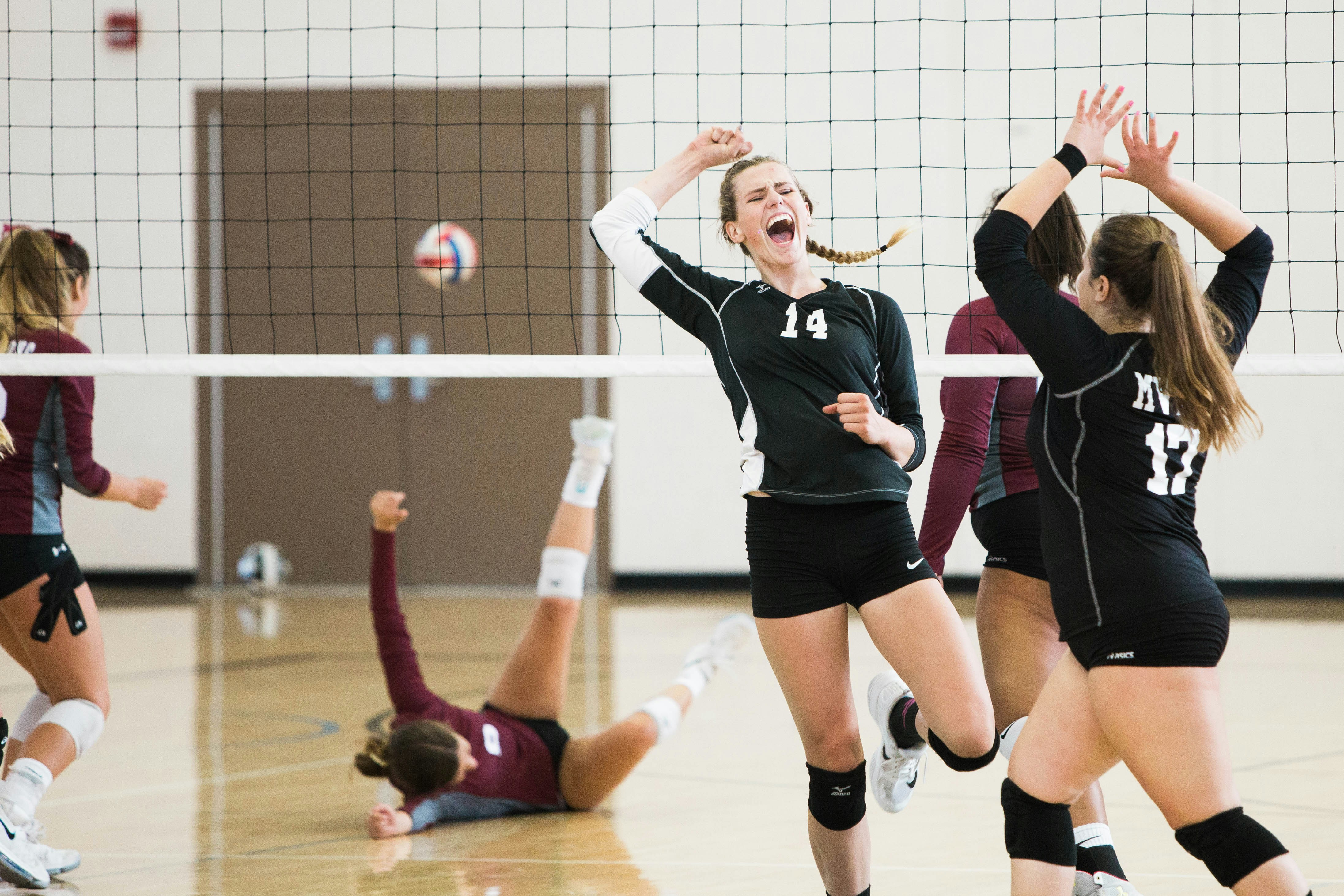 Women Playing Volleyball