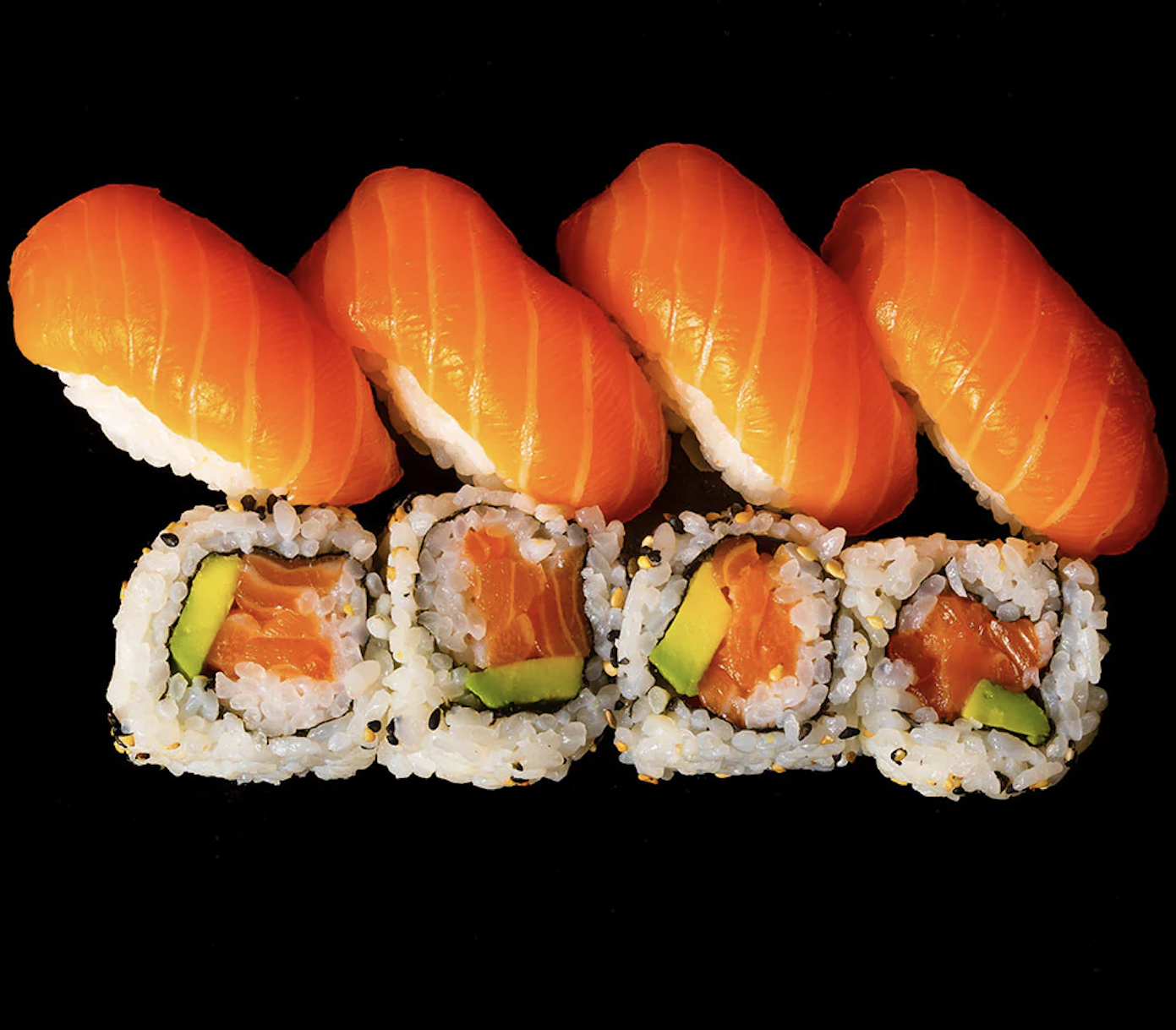 Nigiri and Salmon Roll Combo