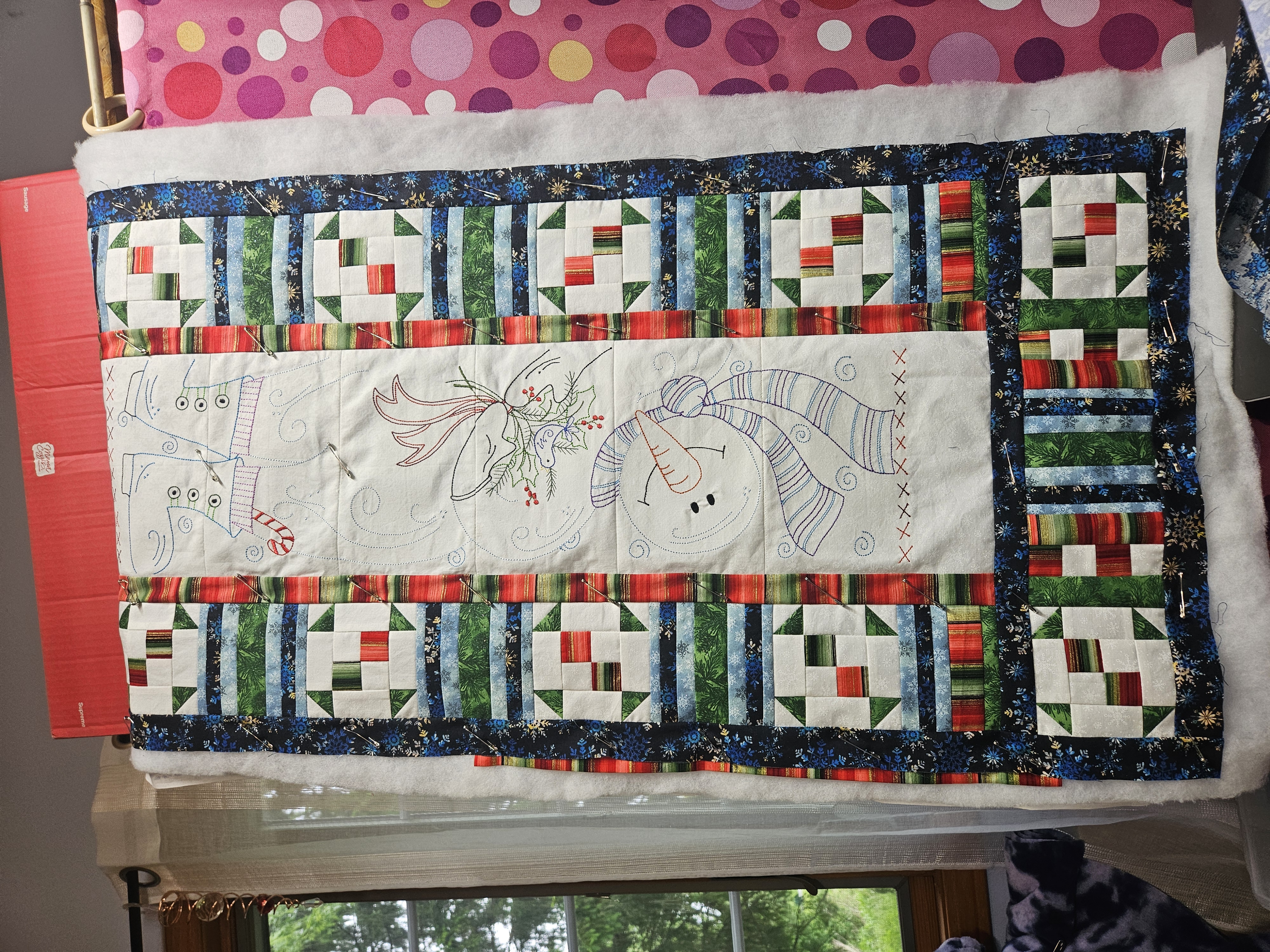 Snowman Table Runner