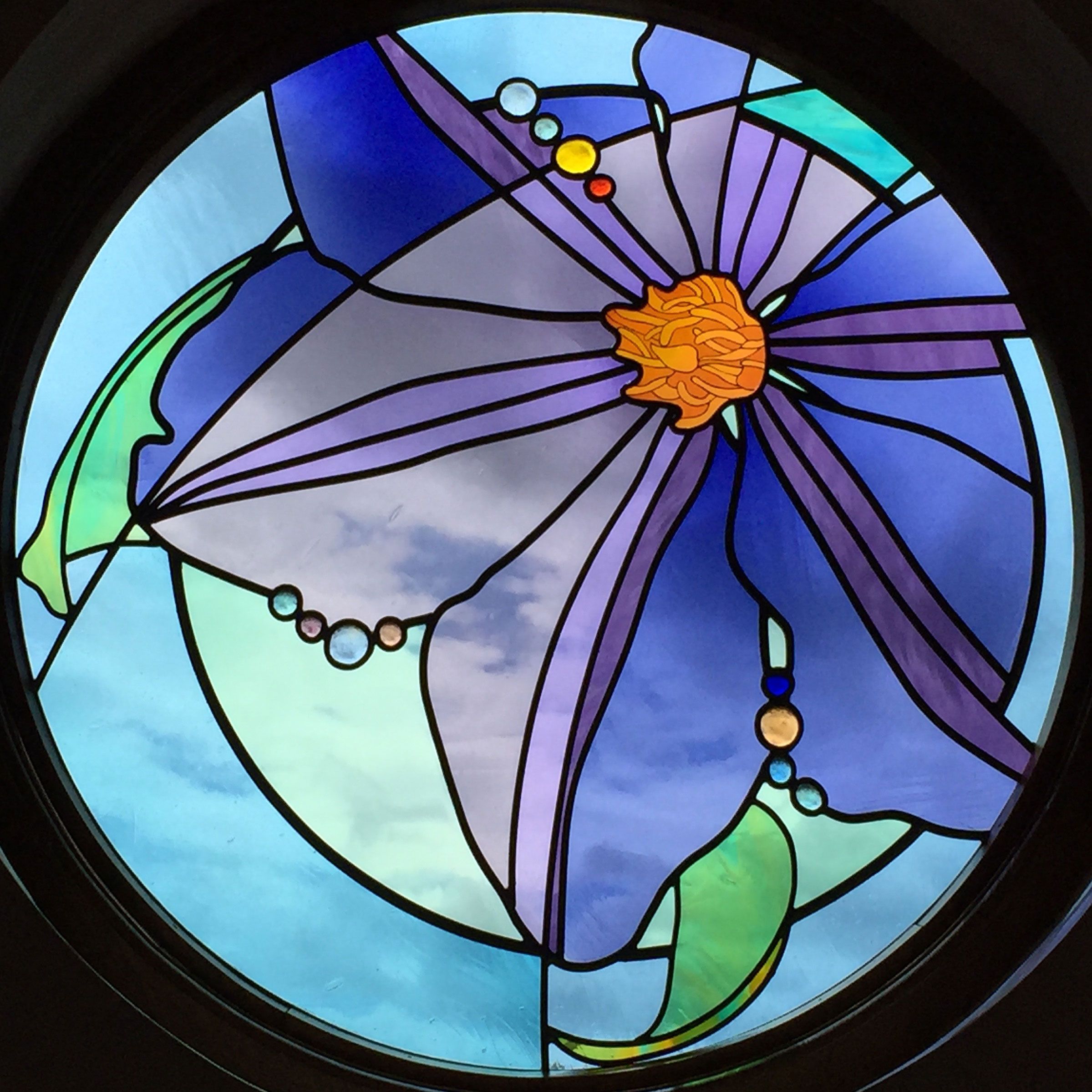 A beautiful lilly flower. Blue hues