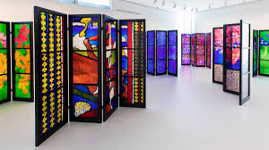 A wall of colour and beauty using stained glass
