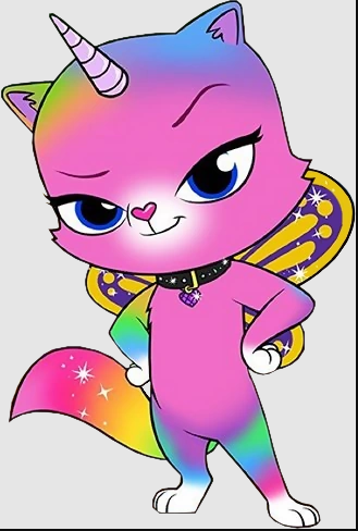 Stong and Bold Cute Unicorn Kitty