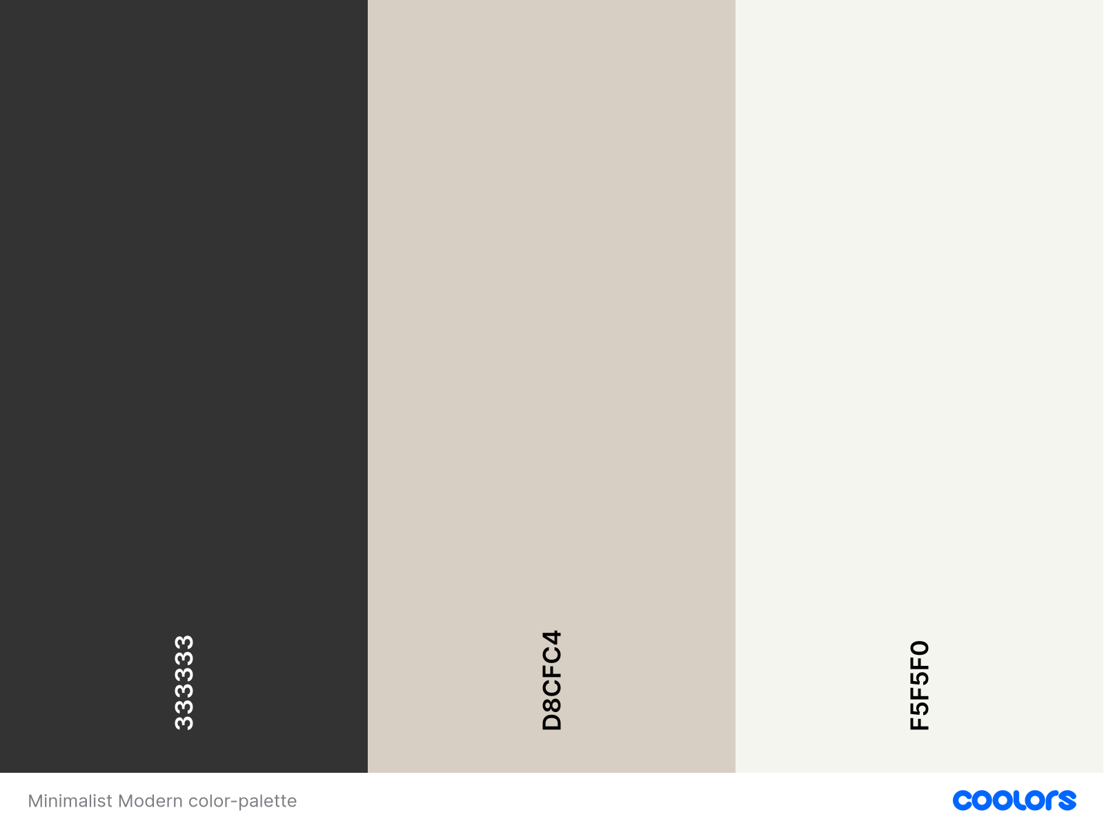 Minimalist Modern color-palette