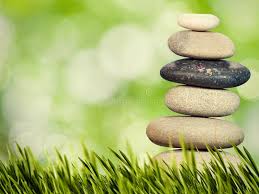 Zen stones and bamboo