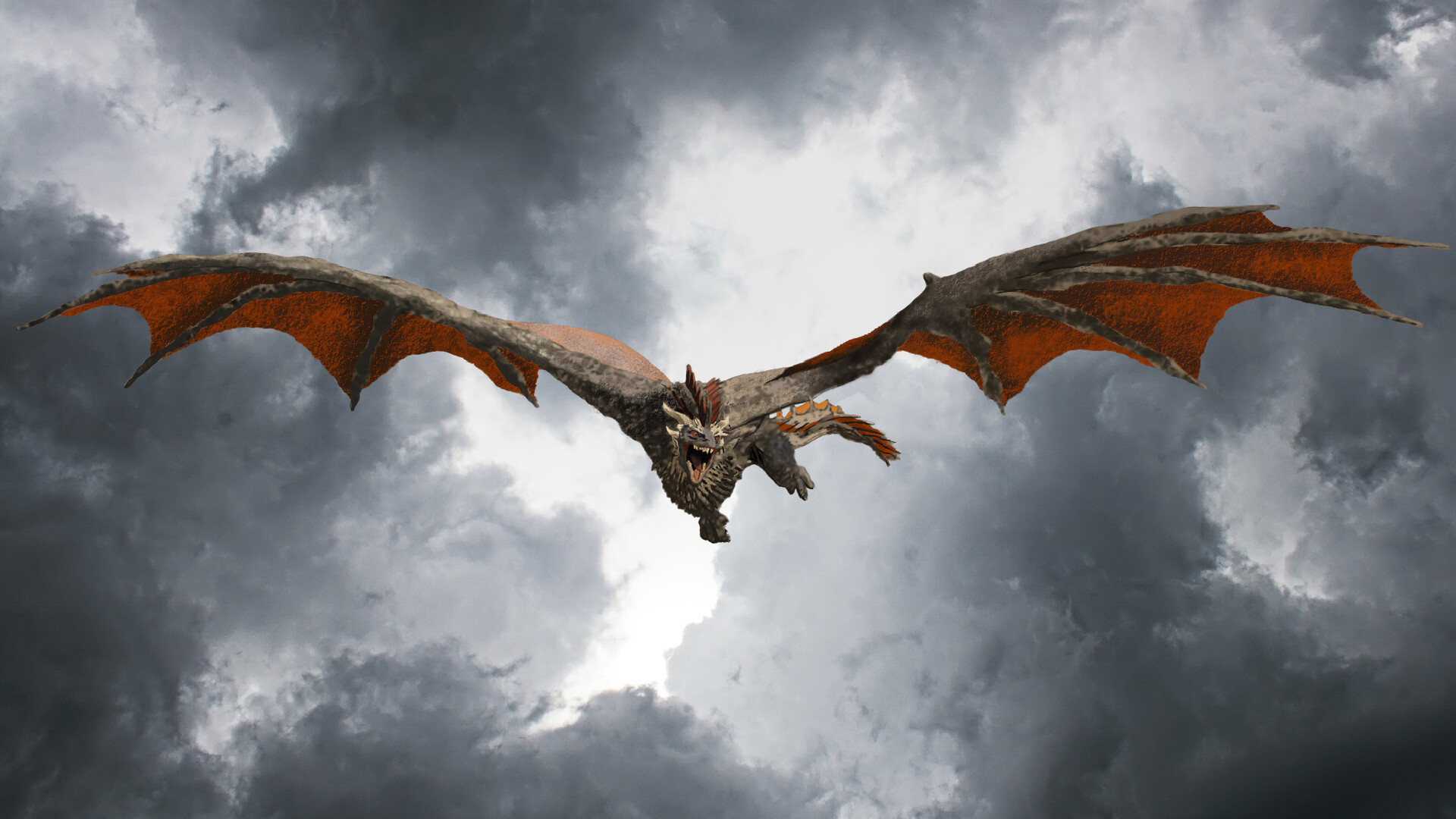 Dragon illustration representing Game of thrones
