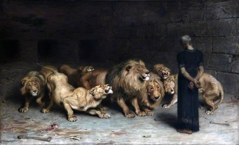 Daniel in lion's den