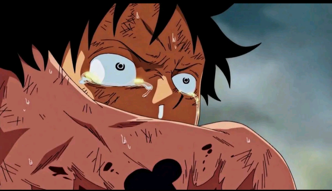 luffy crying