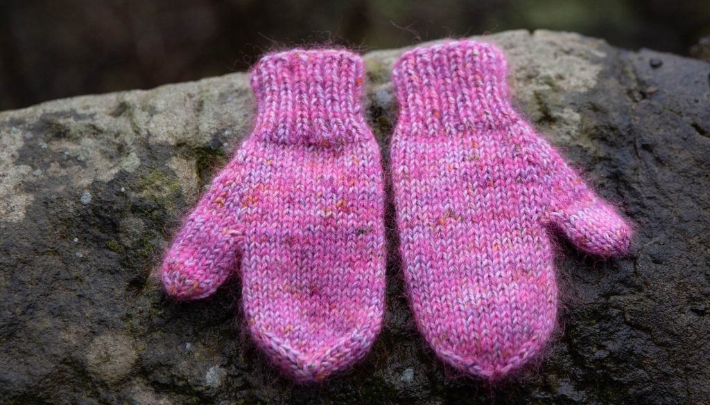 lavender mittens