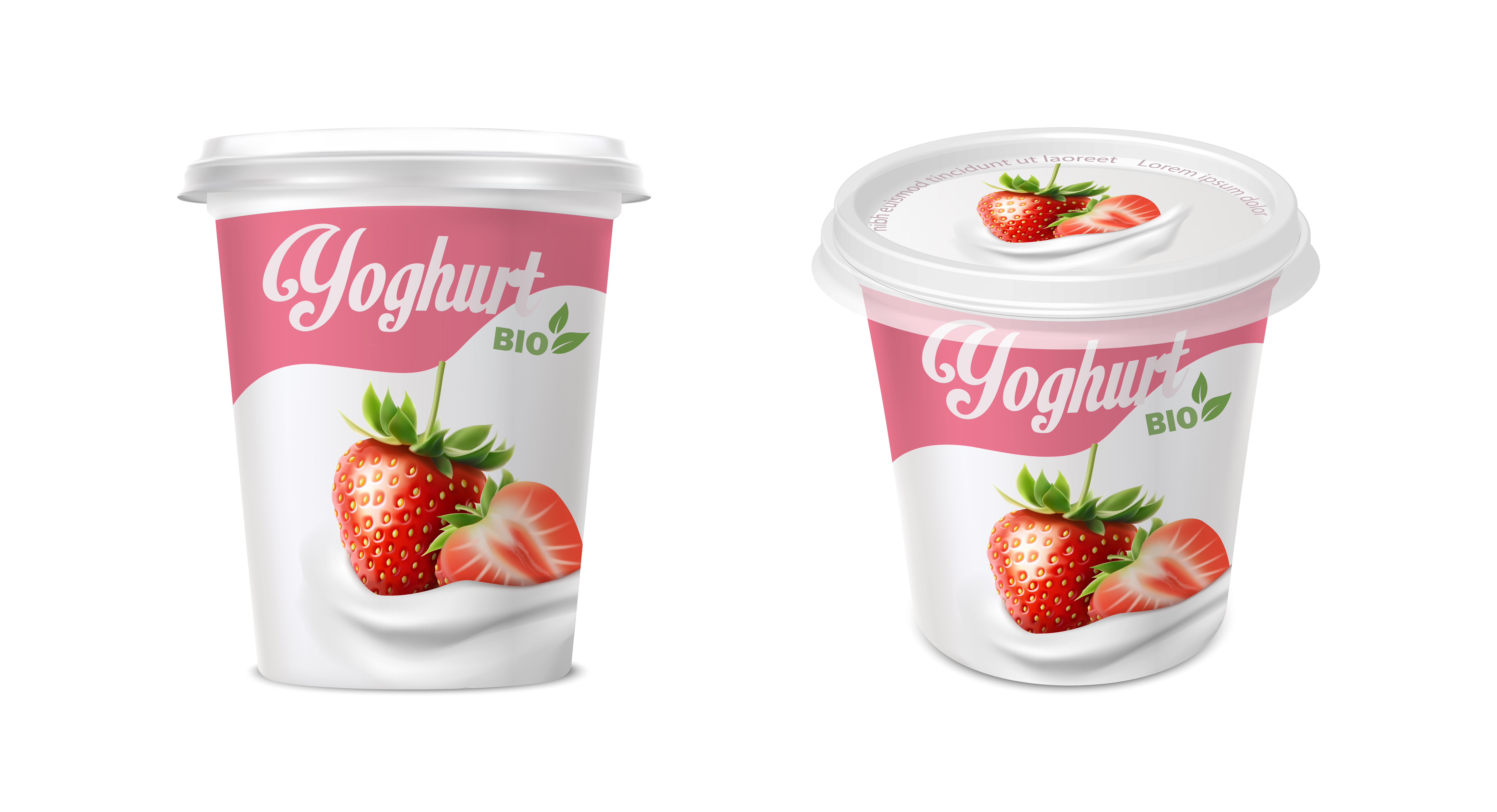 Youghurt in a White cup 