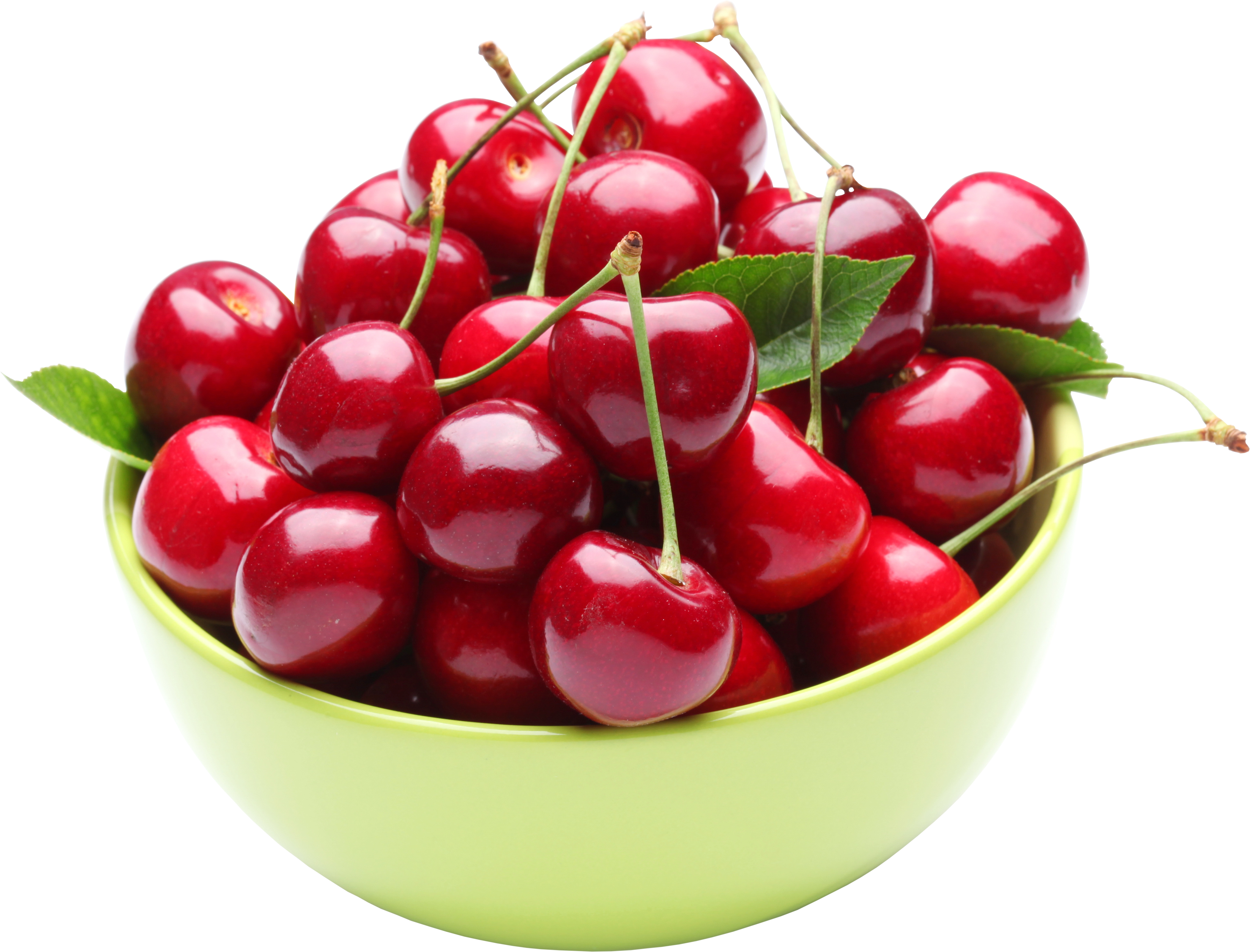 cherries in a bowl