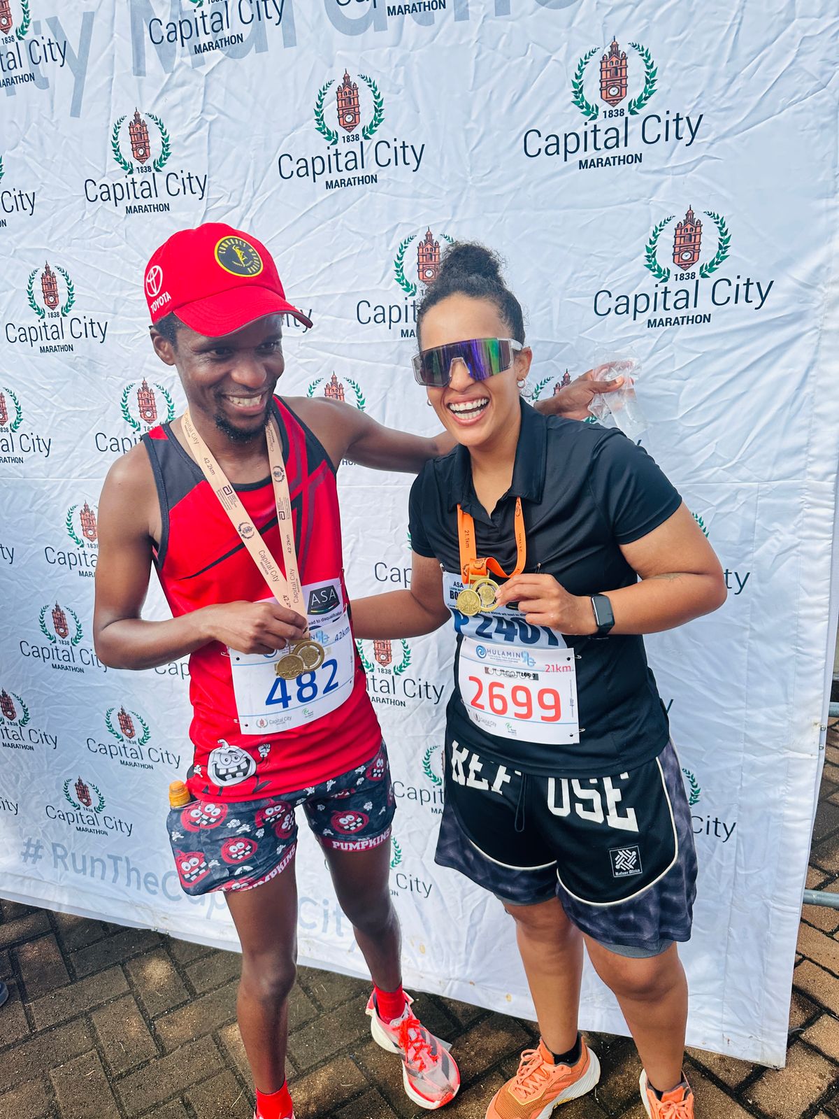 image of myself and my ultra distance running buddy