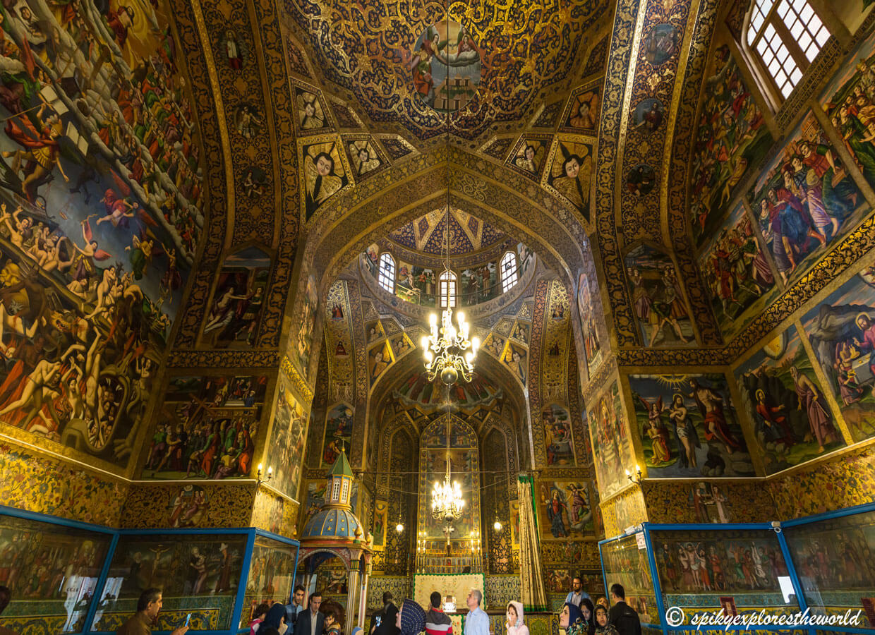 the entrance to Shah mosque in Isfahan