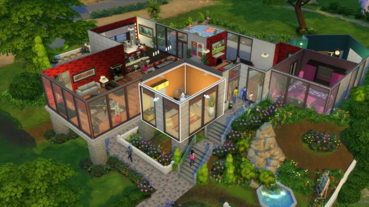 Build mode in the Sims 4