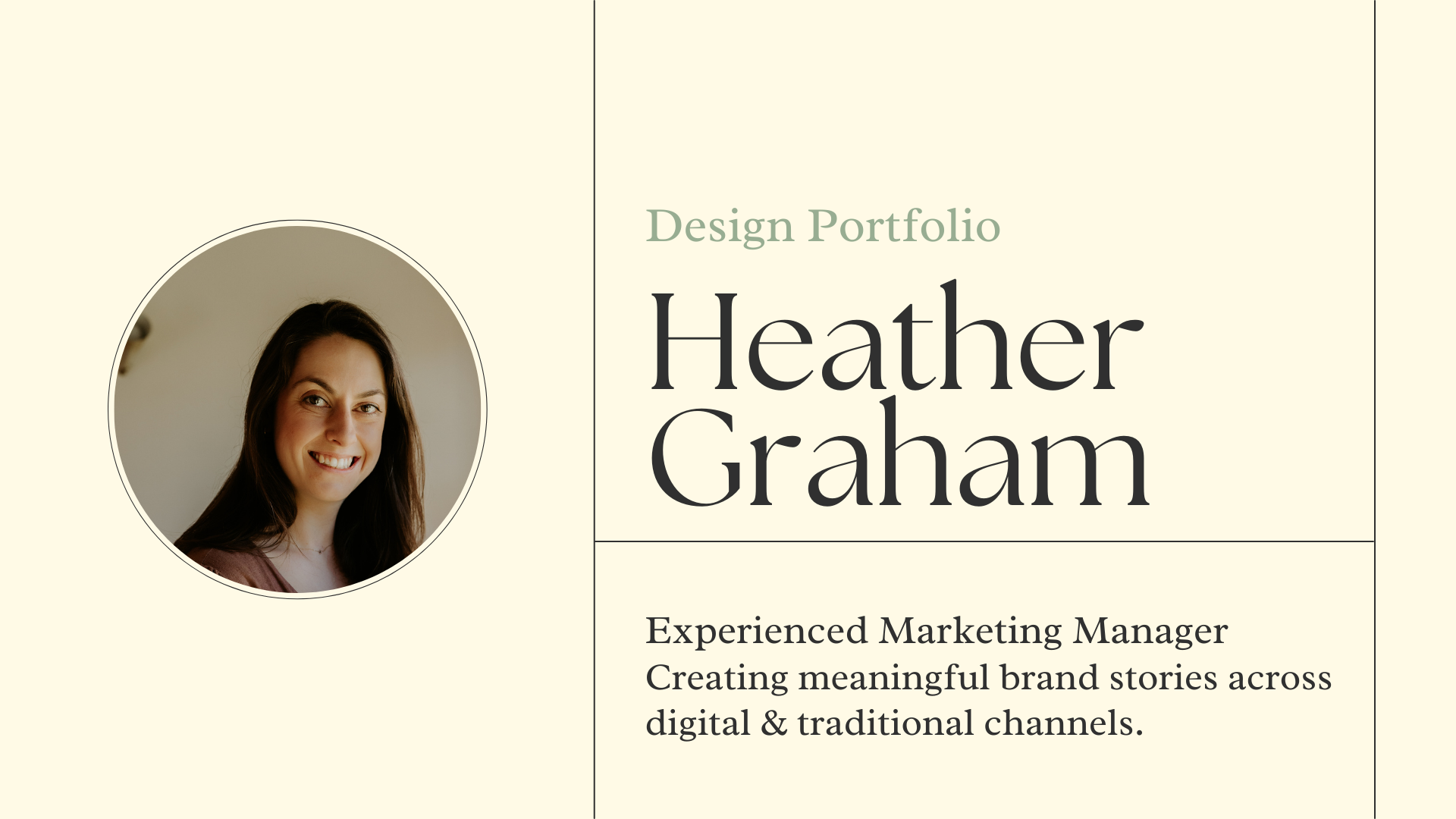 Heather Graham design portfolio