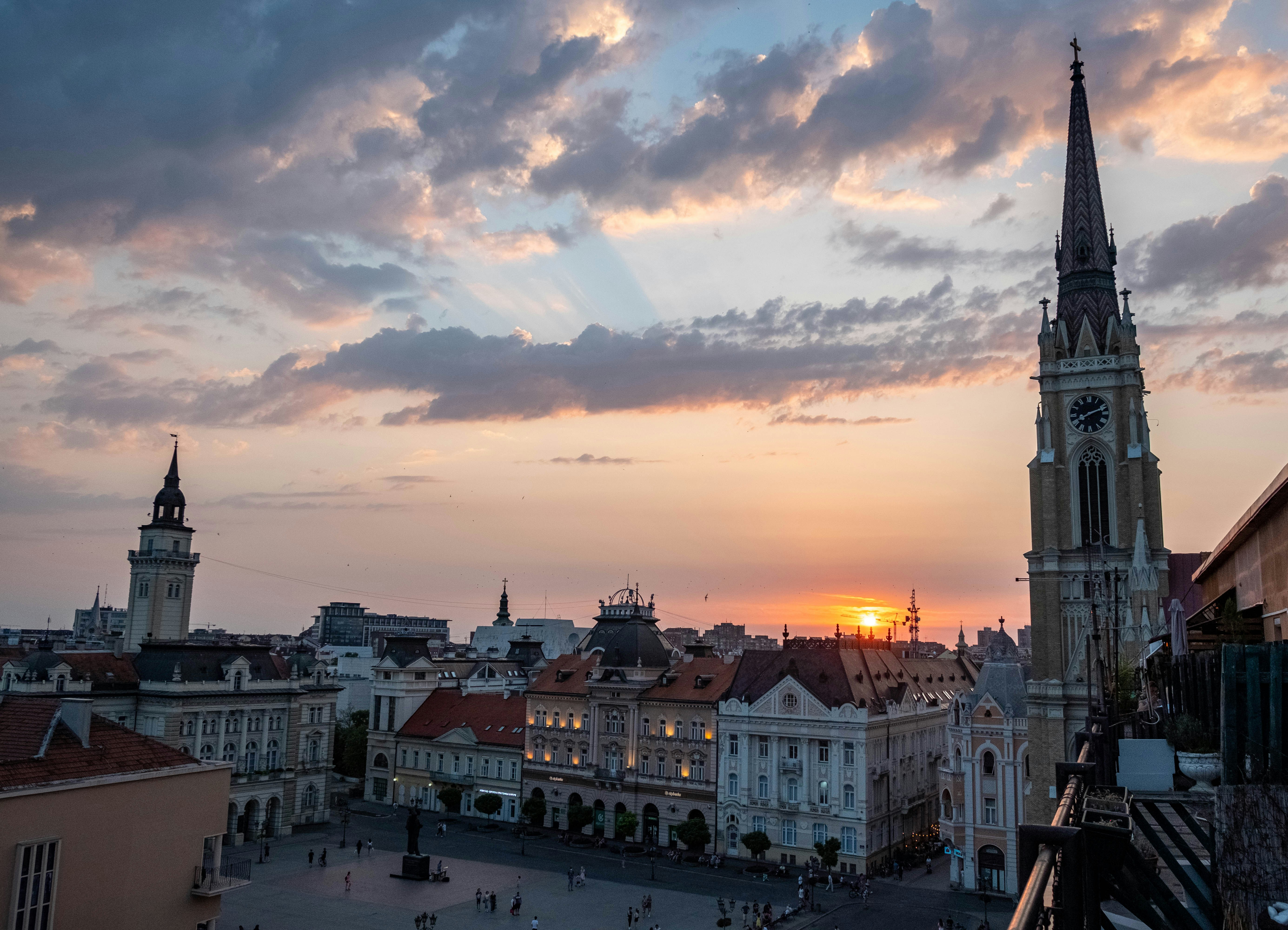 Sunset over Novi Sad