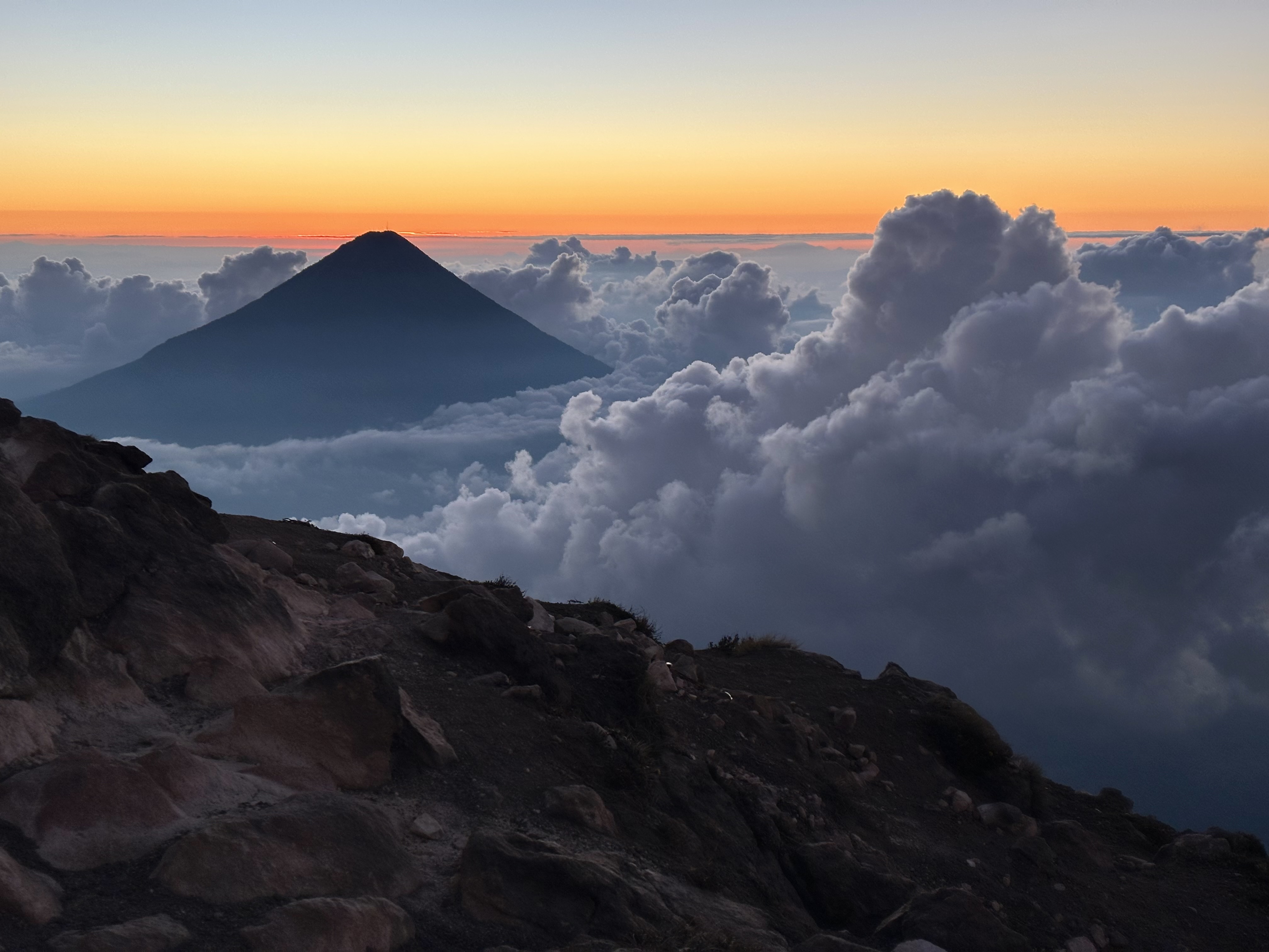 volcano sunrise Guatemala