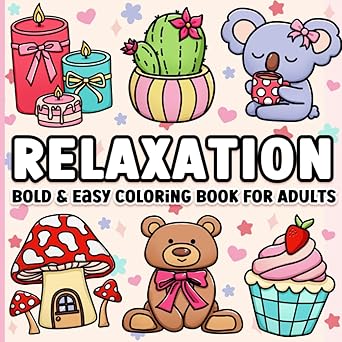 Bold and easy colouring book