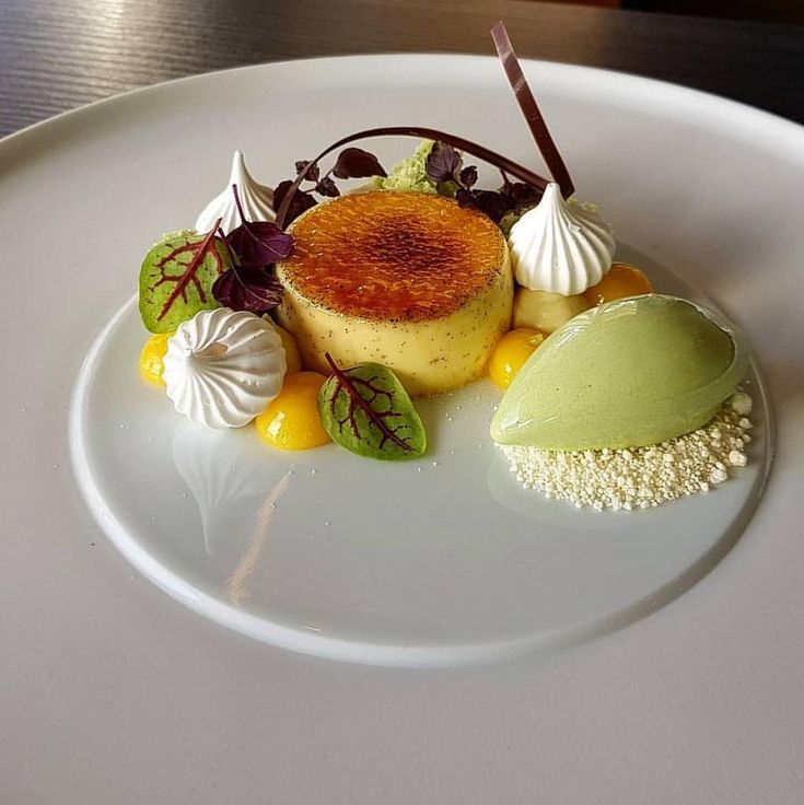 Dessert beautifully plated