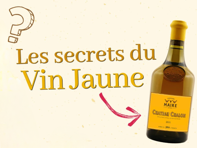 bottle vin jaune and glass