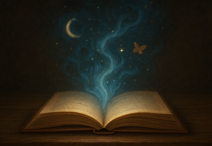 Bookshelf filled with books