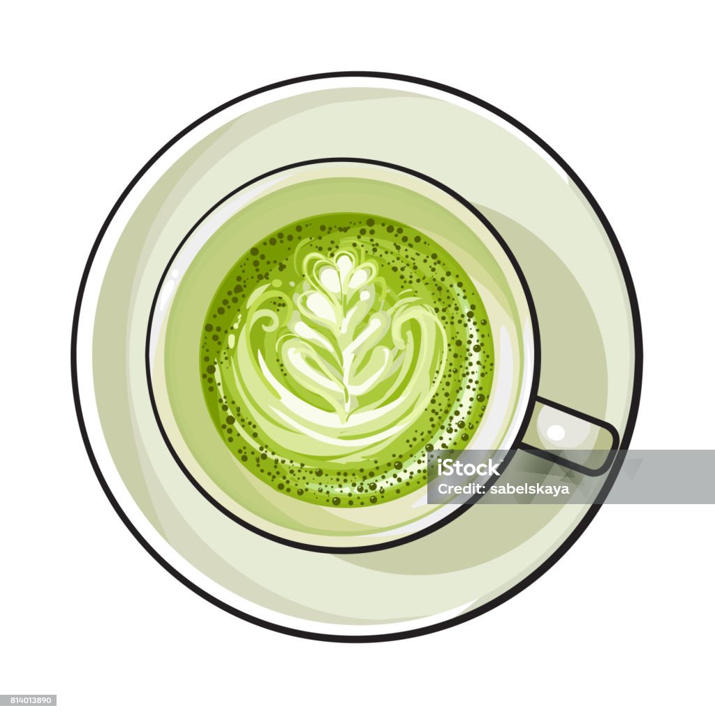 Steaming Matcha cup