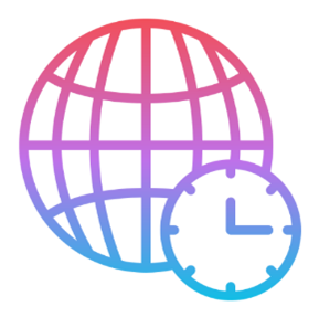 Timezone-one-clock-pink-purple-blue