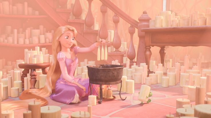 rapunzel-making candles-11