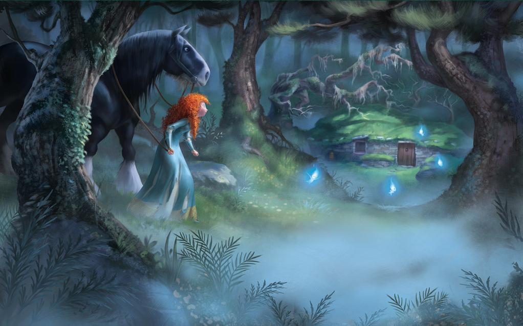 Merida in the forest