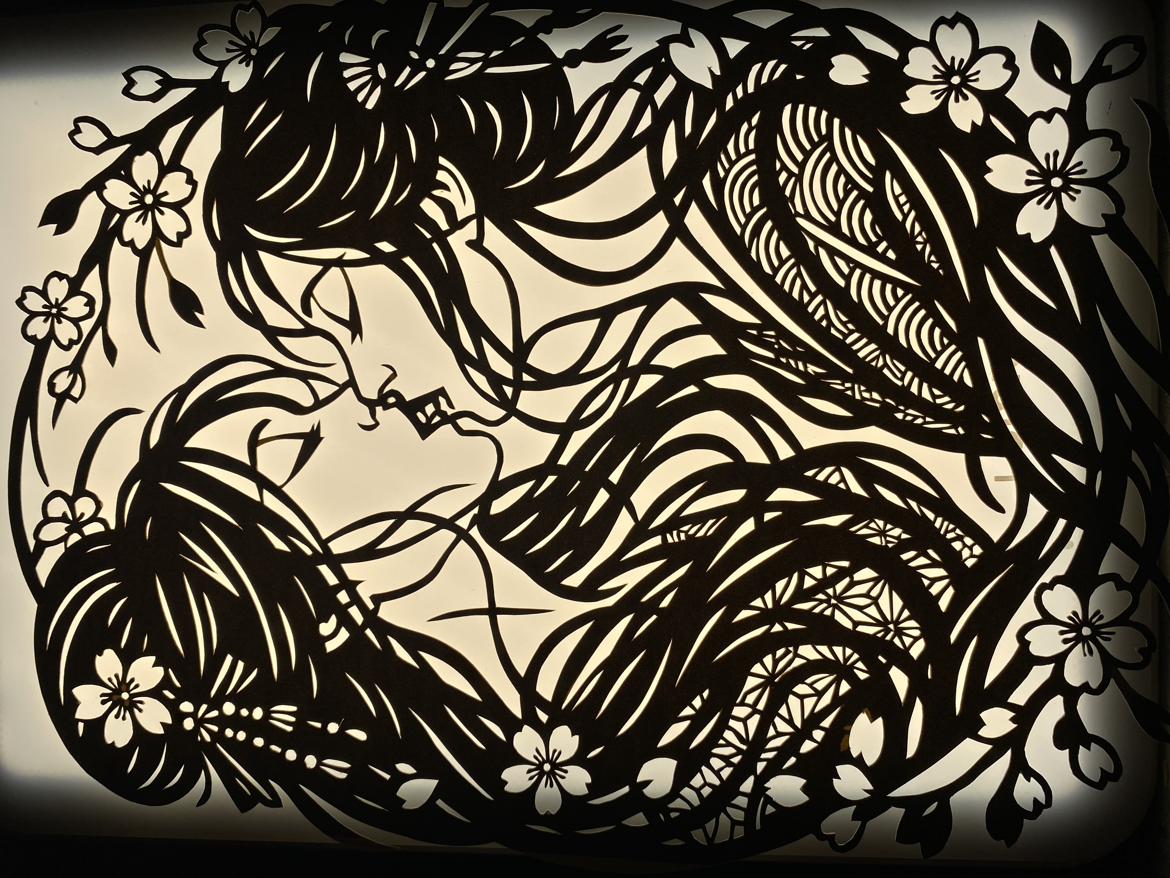 Kissing Geishas Portrait