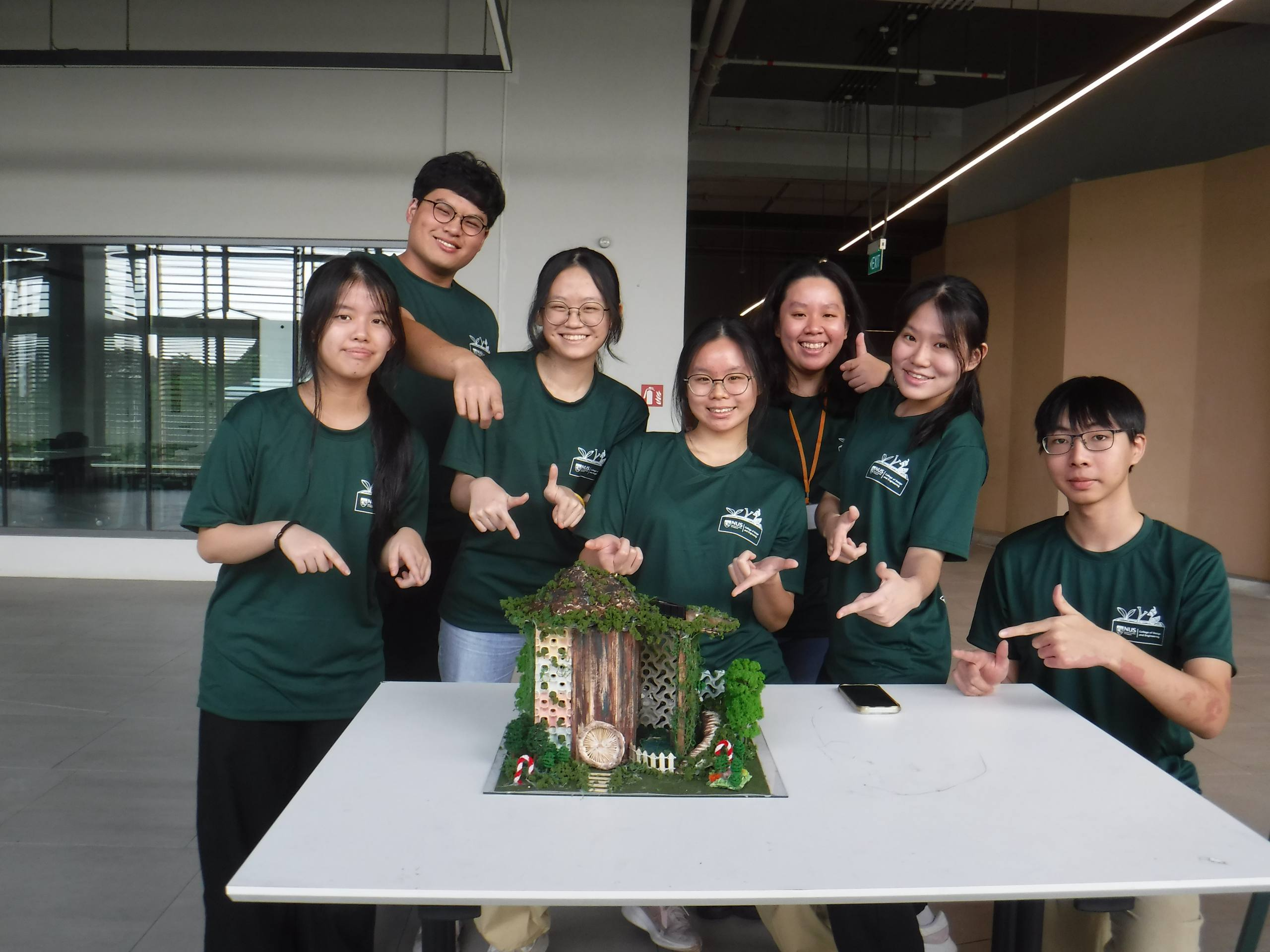 The Lorax and their designed Cool House as part of the Sustainable Housing Materials and Technology Workshop